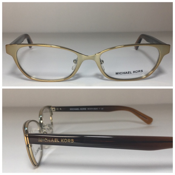 Michael Kors Accessories - Michael Kors Brown Gold Eyeglasses Frames NWOT
